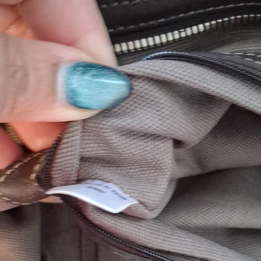 MCM Vintage Green and Brown Satchel - Picture 8 of 9